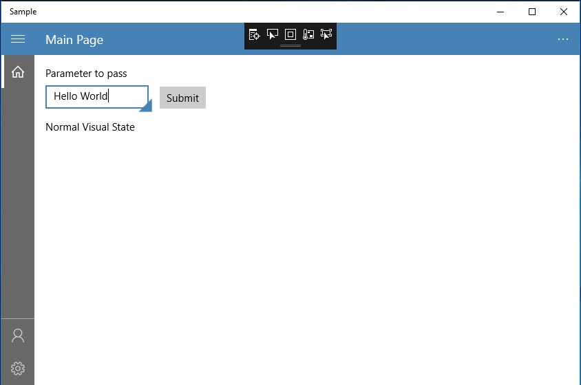 template 10 navigation uwp