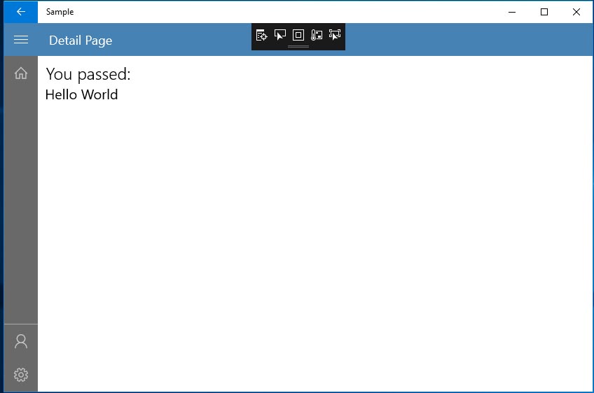 Template10 sample application for UWP