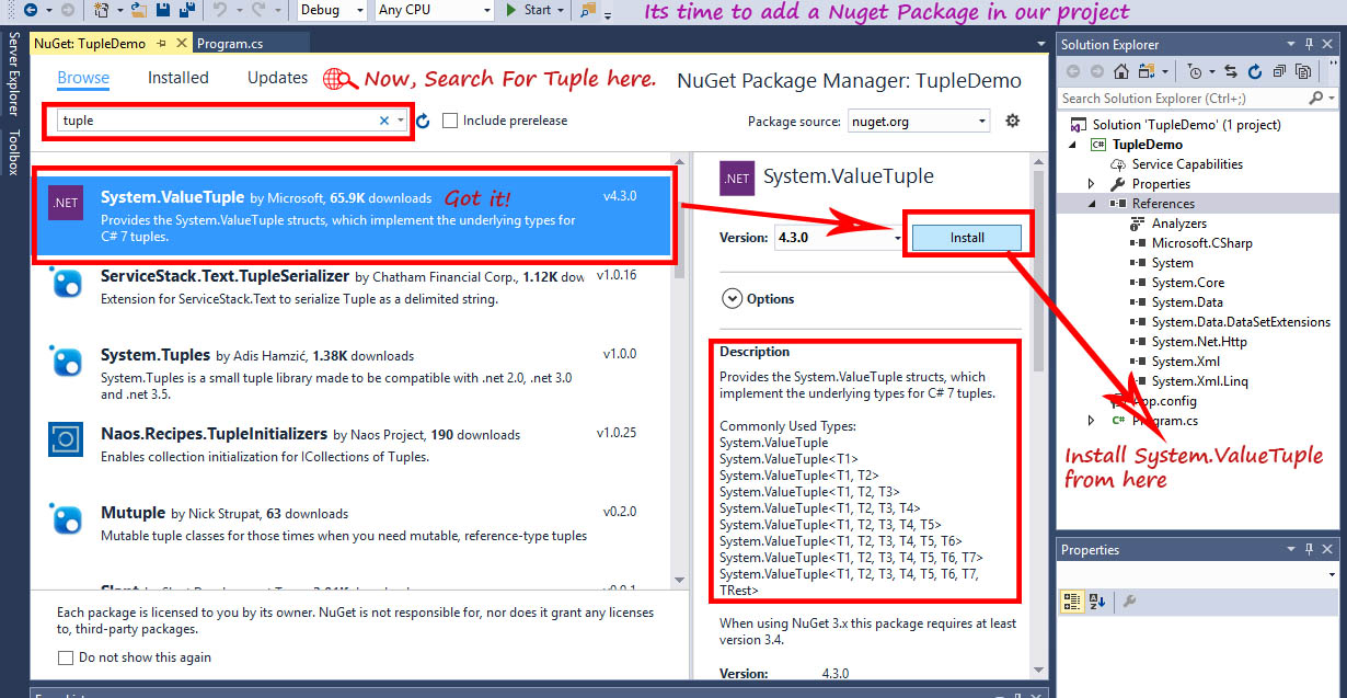  add a Nuget Package