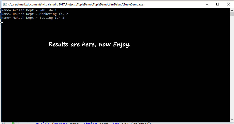 Tuples feature 