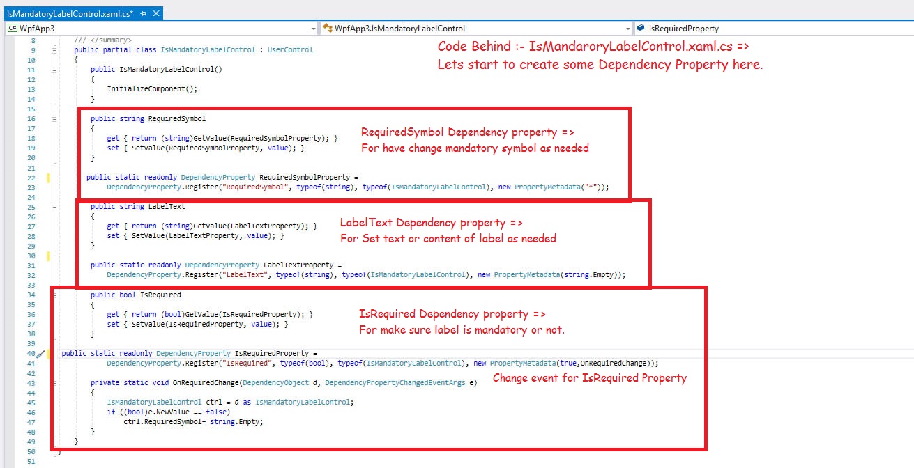 register dependency properties in wpf